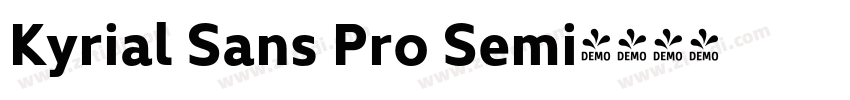 Kyrial Sans Pro Semi字体转换